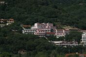 the pink palace, corfu, greece